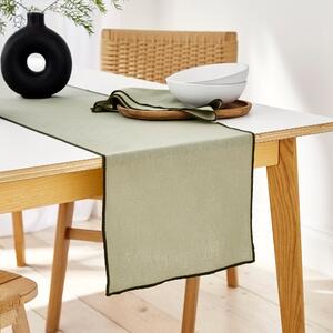 Contrast Stitch Table Runner Sage (Green)