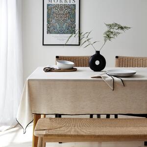 Contrast Stitch Tablecloth Natural
