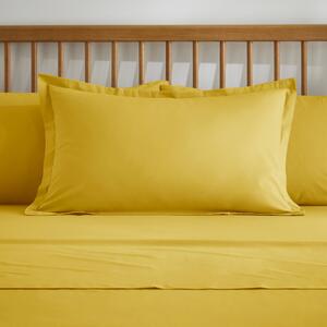 Pure Cotton Oxford Pillowcase Yellow-Ochre