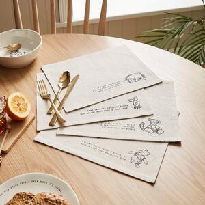 Disney Winnie the Pooh Set of 4 Placemats Natural
