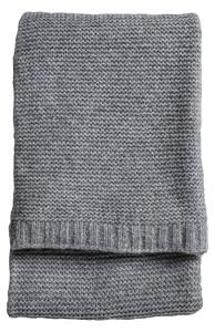 Chunky Knitted Throw 130cm x170cm Grey