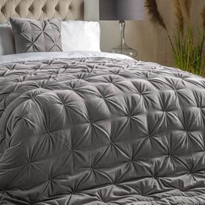 Opulent Velvet 220cm x 240cm Bedspread Neutral