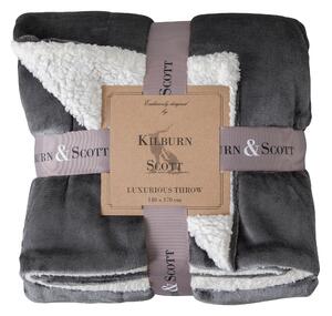 Sterling Sherpa Throw 140cm x 170cm Grey