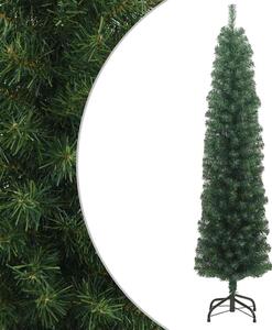 Slim Artificial Christmas Tree with Stand Green 210 cm PVC