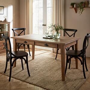 6 Seater Dining Table, Mango Wood Natural