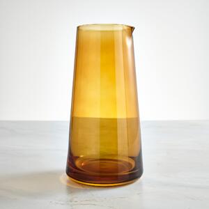 Amber Glass Carafe Yellow