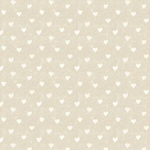 By the Metre Hearts PVC Natural