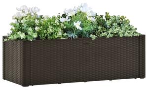 Garden Raised Bed with Self Watering System Mocha 100x43x33 cm