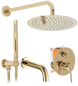 Built-in shower set Rea Lungo Gold + BOX