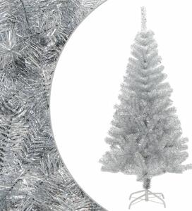 Artificial Christmas Tree with Stand Silver 150 cm PET