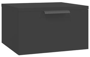 Wall-mounted Bedside Cabinet Black 34x30x20 cm