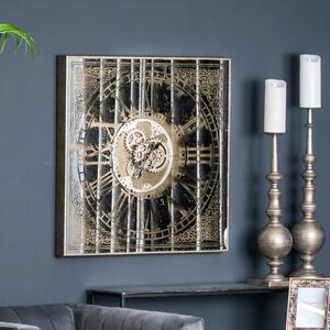 Luxury Mirrored Square Framed Clock