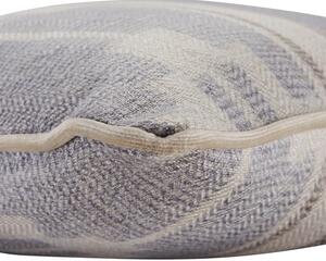Indus Cloud, Sustainable Feather, Cushion - Andrew Martin Linen Blend Ikat & Stripe