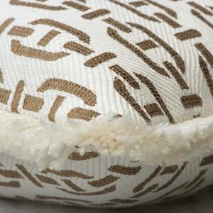 Burlington Tan Medium Rectangle, Sustainable Feather, Rectangle Cushion - Andrew Martin Sophie Paterson With Trim/Fringe & Cotton Blend & Linen Blend