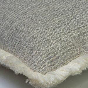 Wren Storm, Sustainable Feather, Cushion, 55cm x 55cm - Andrew Martin Sophie Paterson With Trim/Fringe & Cotton Blend & Linen Blend & Viscose Blend &