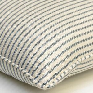 Picket Denim, Sustainable Feather, Cushion - Andrew Martin Eco-conscious & Linen Blend & Viscose Blend Small Prints & Stripe