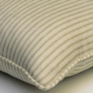 Picket Leaf, Sustainable Feather, Cushion - Andrew Martin Eco-conscious & Linen Blend & Viscose Blend Small Prints & Stripe