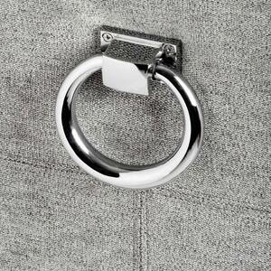 Luxury Ring Back Fabric Bar Stool
