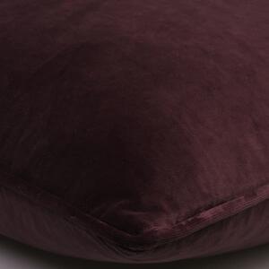 Medici Fig, Sustainable Feather, Cushion - Andrew Martin Eco-conscious & Cotton & Velvet Plain