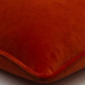 Medici Burnt Sienna, Sustainable Feather, Cushion - Andrew Martin Eco-conscious & Cotton & Velvet Plain