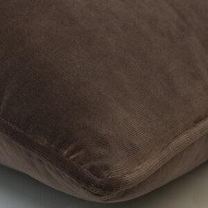 Medici Mocha, Sustainable Feather, Cushion - Andrew Martin Eco-conscious & Cotton & Velvet Plain