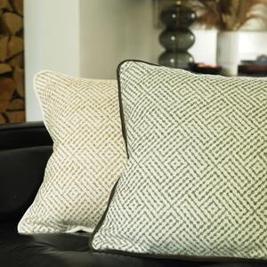 Driftwood Storm, 50/50% Wool And Feather Mix, Cushion, 55cm x 55cm - Andrew Martin Woolkeepers Eco-conscious & Wool & Feather Filling & Cotton Blend &