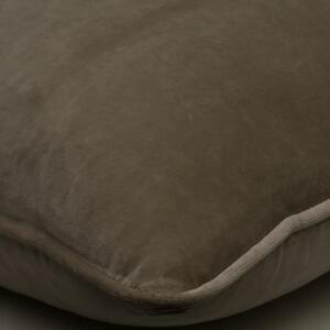 Medici Stone, Sustainable Feather, Cushion - Andrew Martin Eco-conscious & Cotton & Velvet Plain