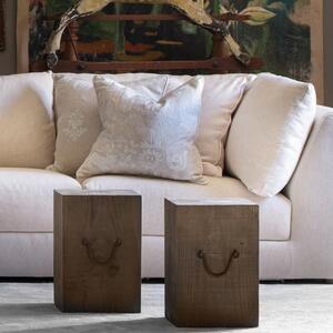Scout Ivory, Sustainable Feather, Cushion - Andrew Martin Linen & Linen Blend Embroidered & Animal & Floral