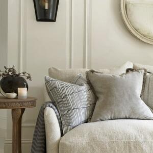 Canale Storm, Sustainable Feather, Cushion - Andrew Martin Sophie Paterson Cotton Blend & Linen Blend & Viscose Blend Geometric