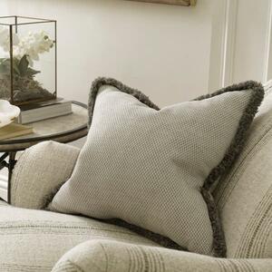 Sanremo Marble, Sustainable Feather, Cushion - Andrew Martin Sophie Paterson With Trim/Fringe & Cotton Blend & Linen Blend & Viscose Blend Plain