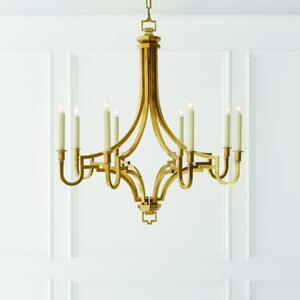 Mykonos Chandelier Brass, Antique-Burnished Brass - Andrew Martin