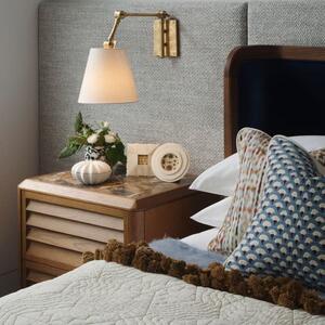 Graves Wall Light Brass, Wall Light, Hand-Rubbed Antique Brass - Andrew Martin