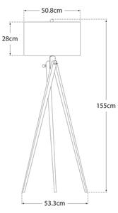 Tripod Floor Lamp French Wax, Floor Lamp - Andrew Martin