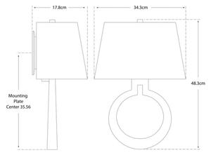 Ring Form Wall Light Bronze, Wall Light - Andrew Martin