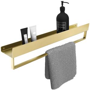 Bathroom shelf SF01 60cm gold brush