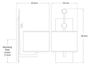 Aspen Wall Light, Black - Andrew Martin