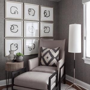 Frankfort Floor Lamp Nickel, Floor Lamp, Polished Nickel - Andrew Martin