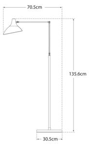 Charlton Floor Lamp Black, Floor Lamp - Andrew Martin