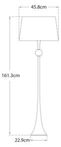 Dover Floor Lamp Iron, Floor Lamp, Aged Iron - Andrew Martin