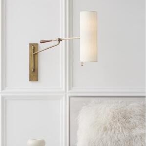 Frankfort Wall Light Brass, Wall Light, Antique Brass/Mahogany - Andrew Martin