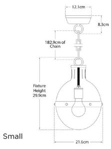 Hicks Pendant Nickel, Pendant Light, Extra Large, Polished Nickel - Andrew Martin