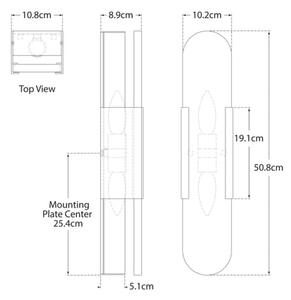 Melange Wall Light Nickel, Wall Light, Polished Nickel - Andrew Martin