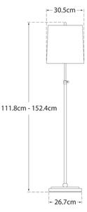 Bryant Floor Lamp Brass, Floor Lamp, Hand-Rubbed Antique Brass - Andrew Martin