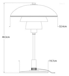 Whitman Table Lamp White, Desk Lamp, Antique Brass/White - Andrew Martin