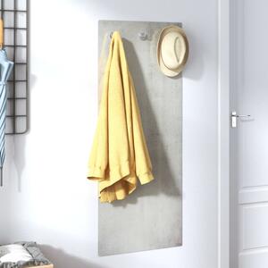 Wall Mounted Coat Rack 125x50 cm Tempered Glass Stone Wall