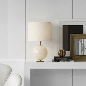 Elsie Table Lamp Blush, Table Lamp, Blush (Cream Shade) - Andrew Martin