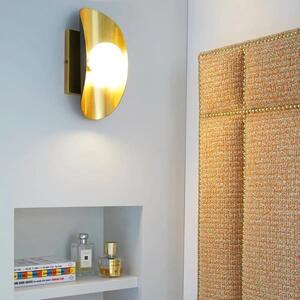 Hopper Single Wall Light, Black/Brass - Andrew Martin