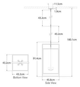 Halle Pendant Light Nickel, Pendant Light, Polished Nickel - Andrew Martin