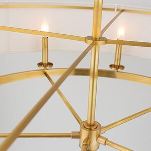 Durham Round Pendant, Ceiling Light, Brass - Andrew Martin