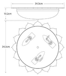 Rachel Flush Light Brass, Ceiling Light, Natural Brass - Andrew Martin